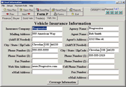 Thumbnail: Enter vehicle insurance information.