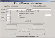 Thumbnail: Select a credit bureau.